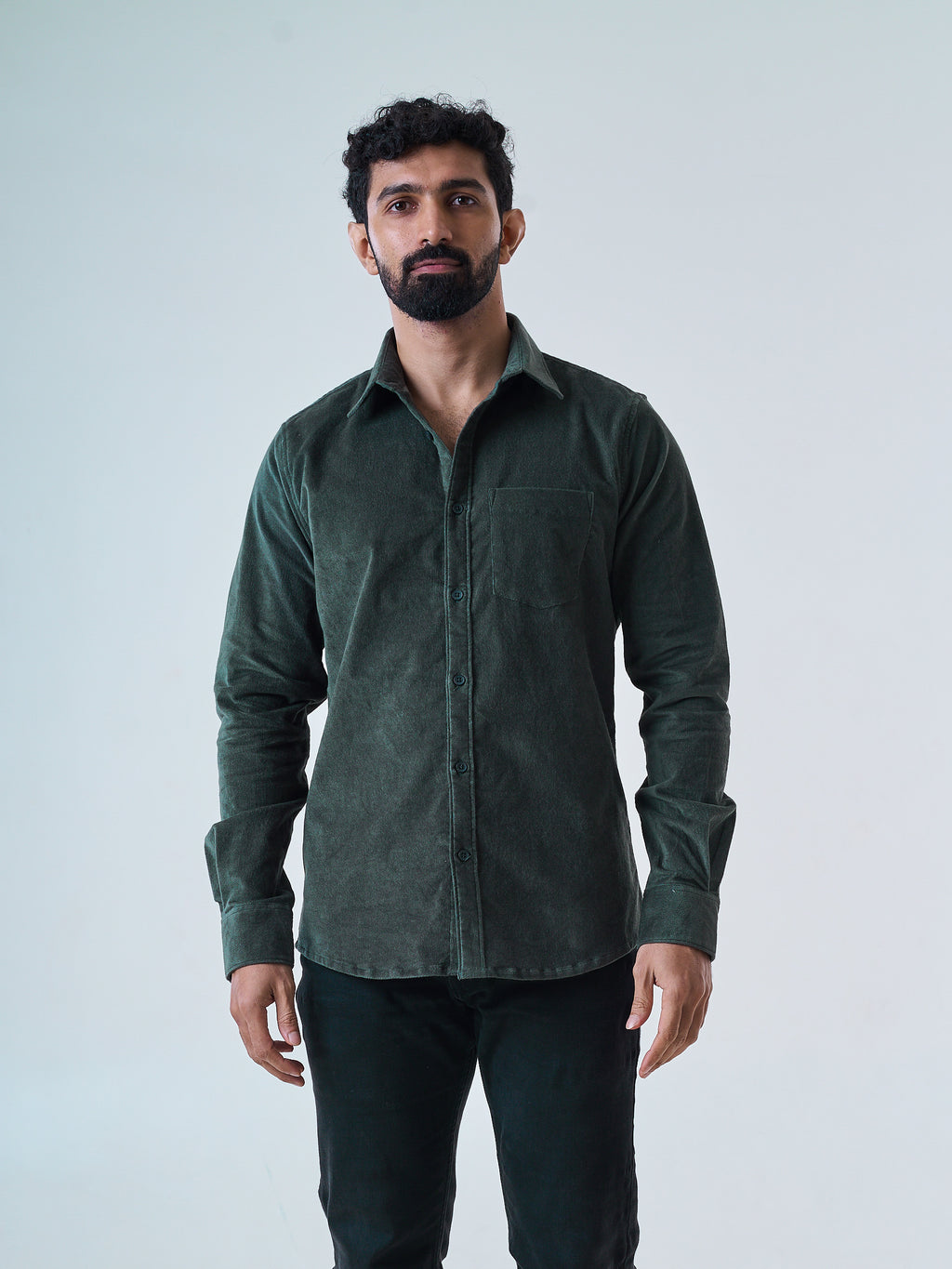 Olive Corduroy Shirt