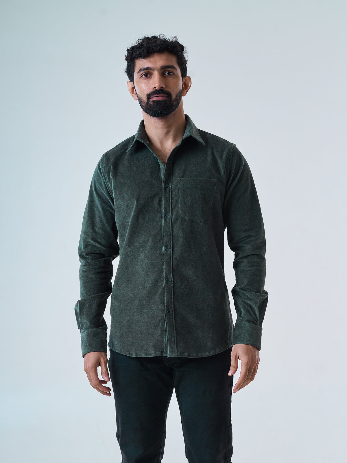 Olive Corduroy Shirt