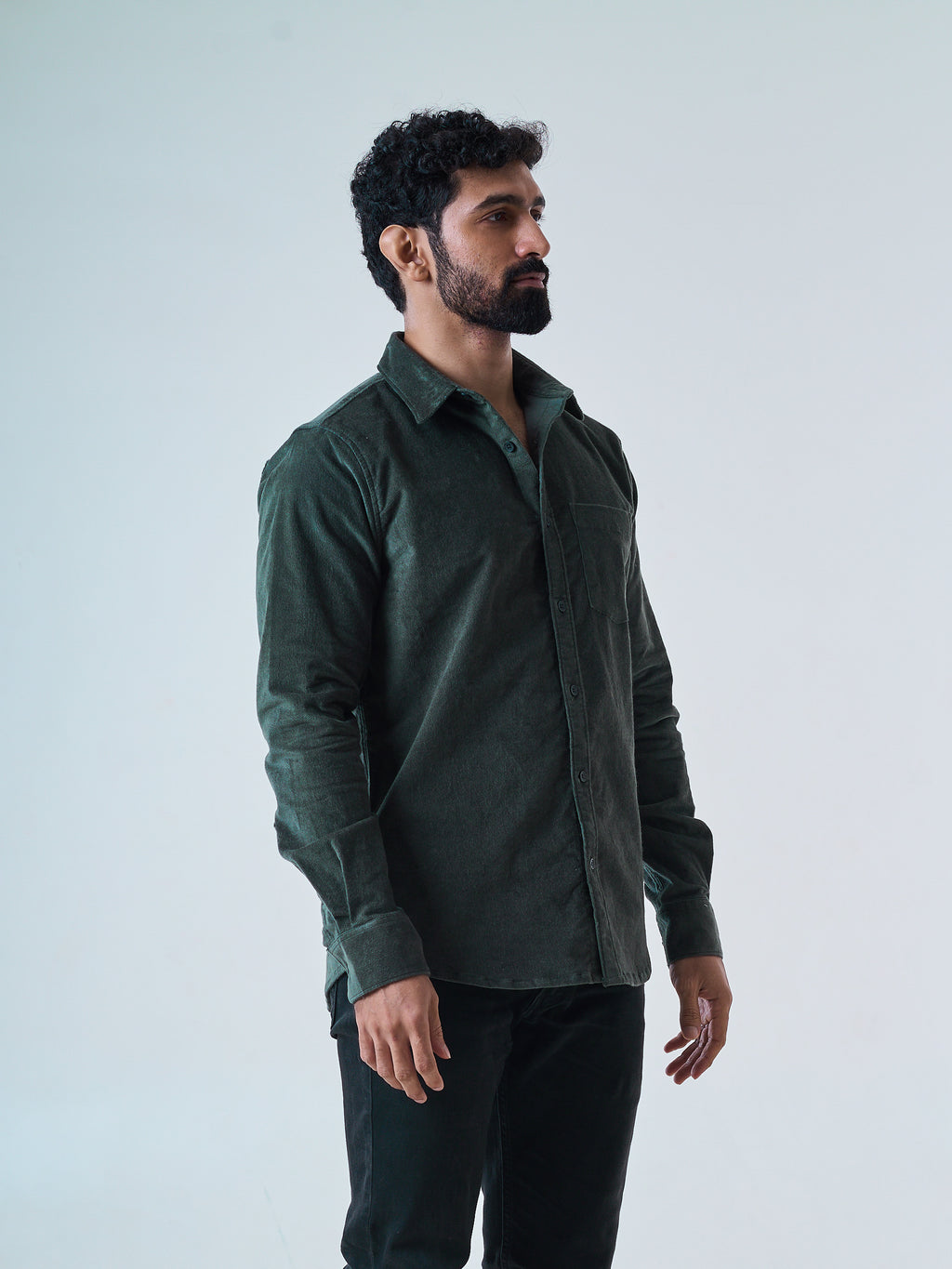 Olive Corduroy Shirt