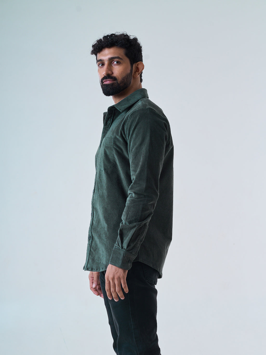 Olive Corduroy Shirt