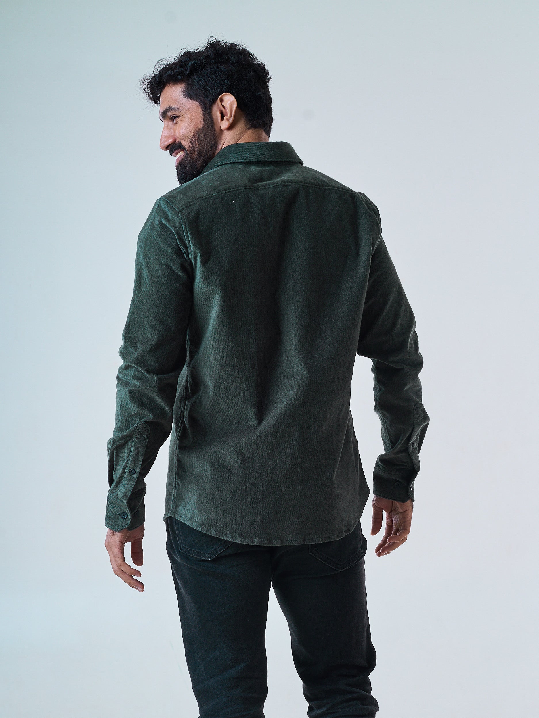Olive Corduroy Shirt
