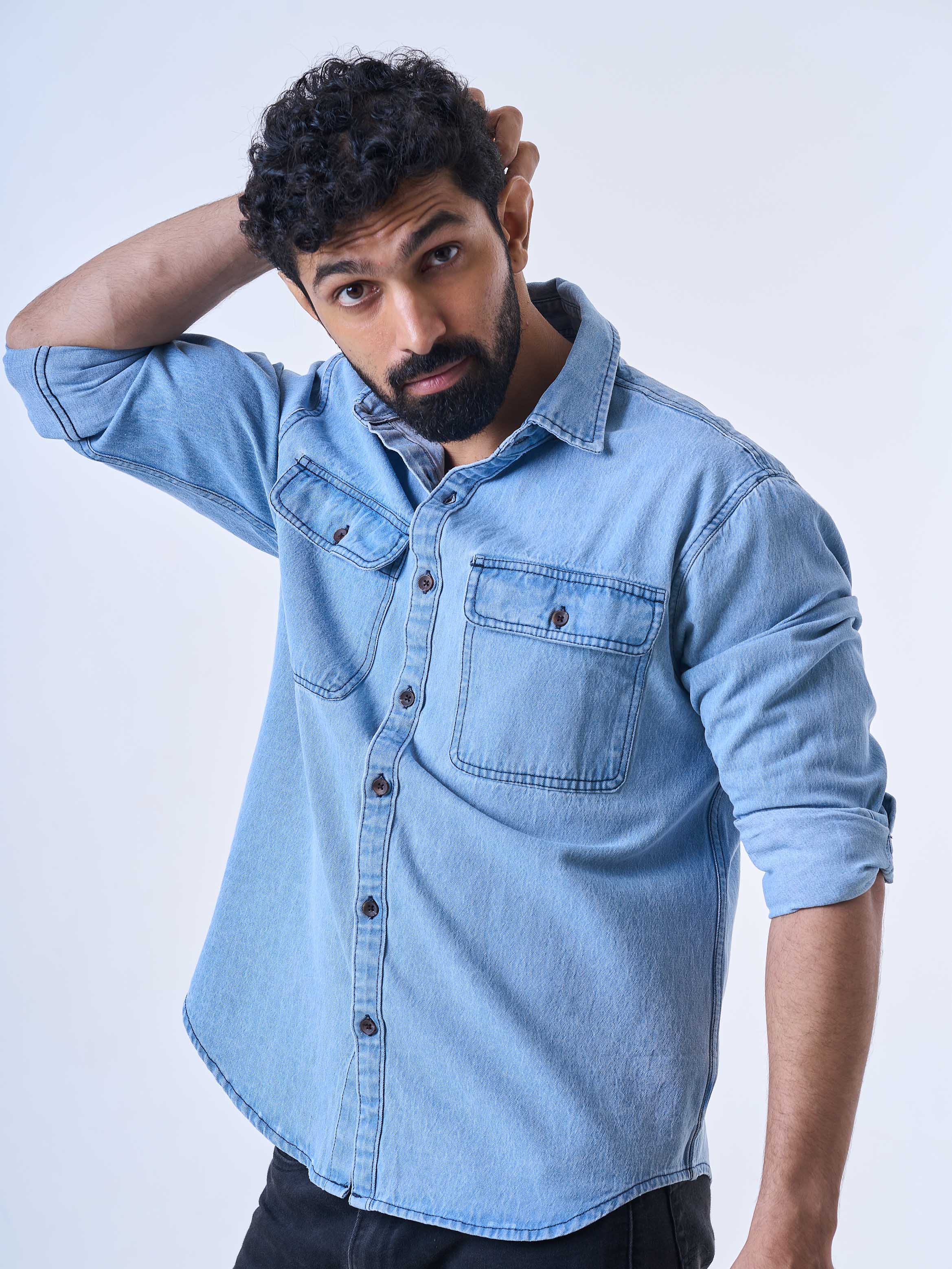Blue Denim Shirt